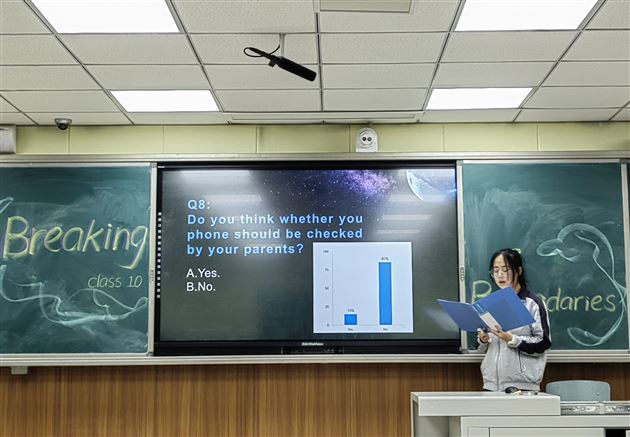 棠外教师陈燚在成都市菜单培训上作专题分享