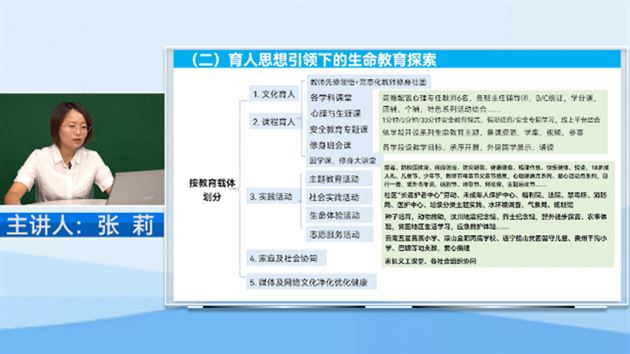 棠外团委书记张莉受国家教育行政学院远程培训部邀请开展生命教育专题讲座