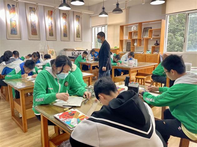 探索以美育人的“棠外路径”——记棠外成功开展双流区艺术学科测评工作