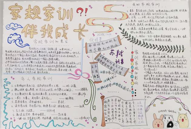 “语”你同行 “兔”飞猛进——棠外初一年级语文寒假作业展评