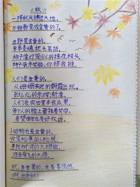 轻叩诗歌大门，收集美好诗篇——记棠外附小四年级语文学科实践活动