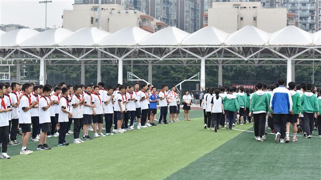 棠外初中举行中考出征仪式