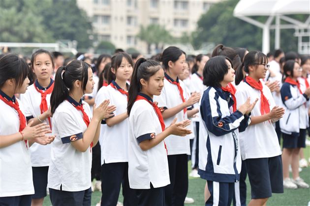 棠外初中举行中考出征仪式