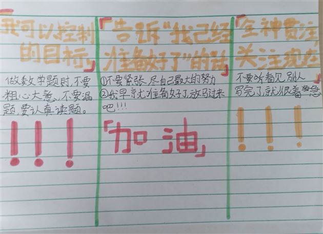 想要考试状态好，期末考前有“法宝”——棠外附小心“晴”加油站系列活动（六）