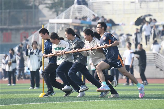 棠外高中开展第十届冬季趣味集体项目运动会