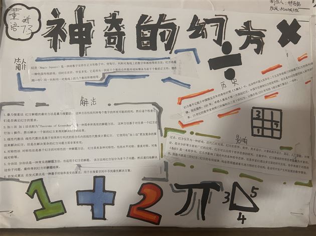变“幻”莫测，“方”现世界——棠外初2023级数学备课组寒假综合实践作业“幻方”展示 
