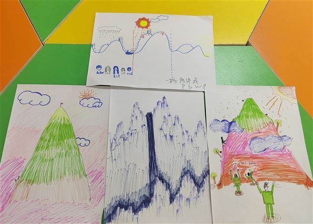 跨越压力的高山——棠外初中开展初2022级心理绘画减压团体辅导活动 