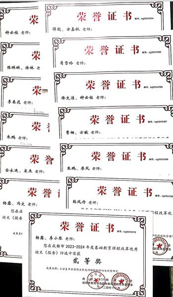 棠外附小40篇论文在成都市基础教育改革论文评选中获奖
