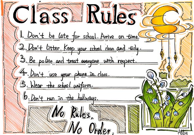 心中有规则 行为定方圆——棠外初2024级英语特色实践作业