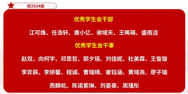 棠外初中共青团（少先队）学生自主管理工作总结大会