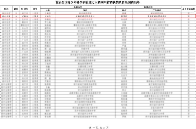 国赛折桂！棠外邓航同学斩获全国青少年科学实验能力大赛一等奖 