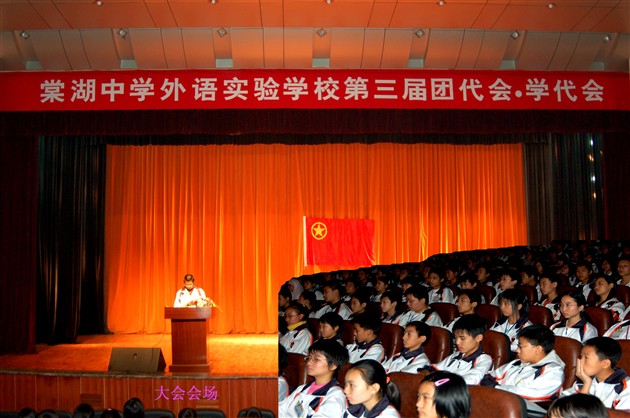 棠湖中学外语实验学校第三次团代会·学代会会场(一)