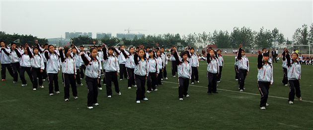 棠中外语学校班级广播操比赛(五)