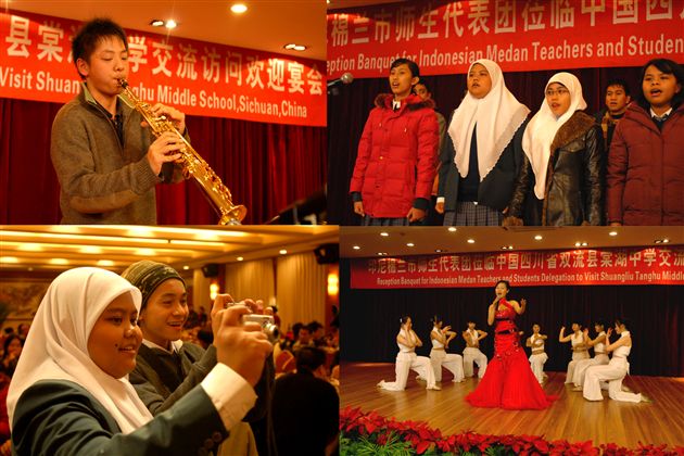 印度尼西亚棉兰市学生代表团再访棠湖中学(八)