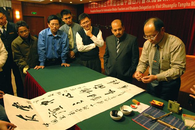 印度尼西亚棉兰市学生代表团再访棠湖中学(九)