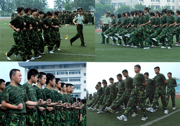 棠中外语学校2010级新生军训(八)