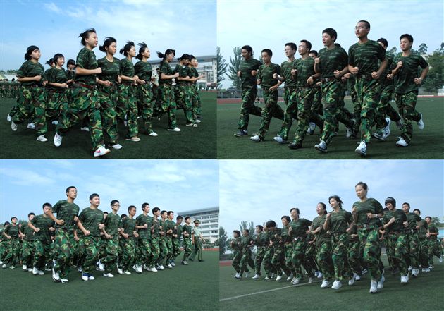 棠中外语学校2010级新生军训(九)