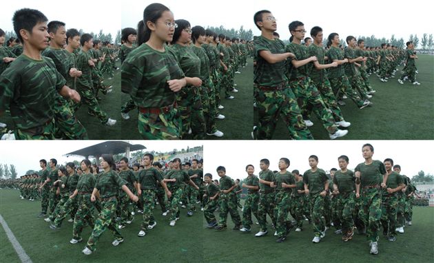 棠湖中学外语实验学校2007-2008学年度第一学期开学典礼暨新生军训汇报演出(十五)