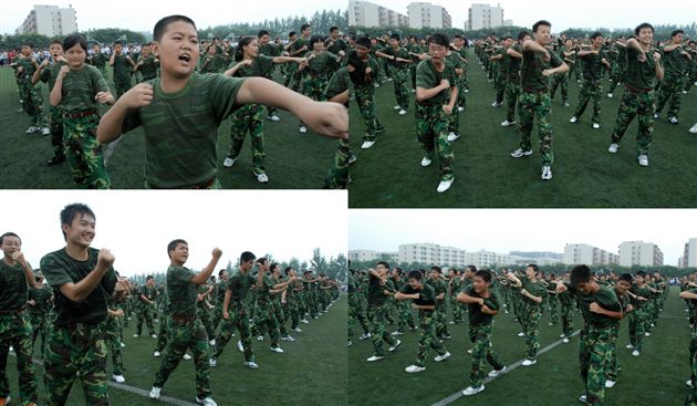 棠湖中学外语实验学校2007-2008学年度第一学期开学典礼暨新生军训汇报演出(十六)