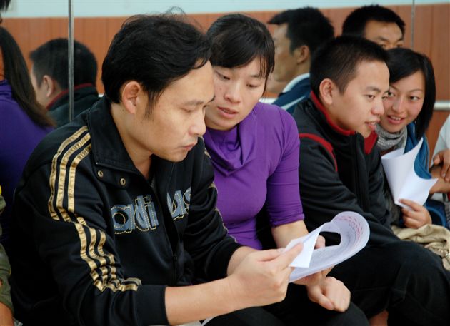 教育部学生健美操、艺术体操协会主席邱建刚到棠外考察指导(二)