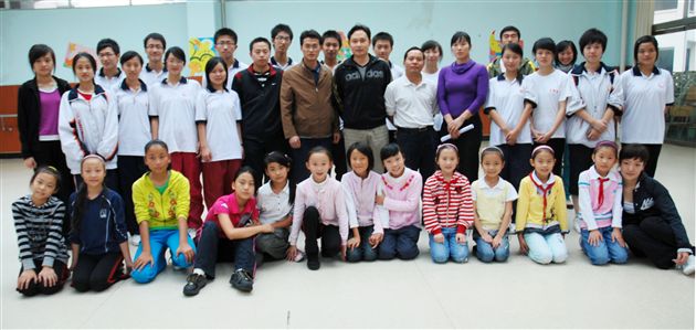 教育部学生健美操、艺术体操协会主席邱建刚到棠外考察指导(七)