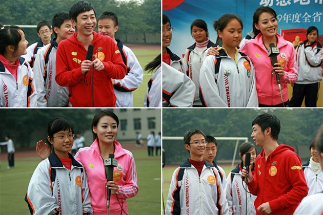 四川电视台记者采访参赛者