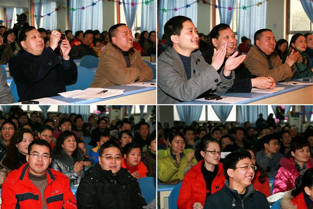 演员送祝愿，观众献掌声