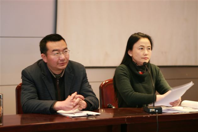 学导处副主任邱玲讲话