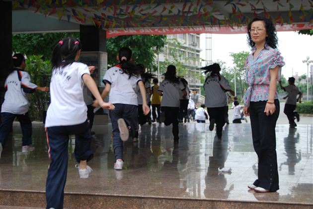 棠外附小防震减灾紧急疏散演练(一)