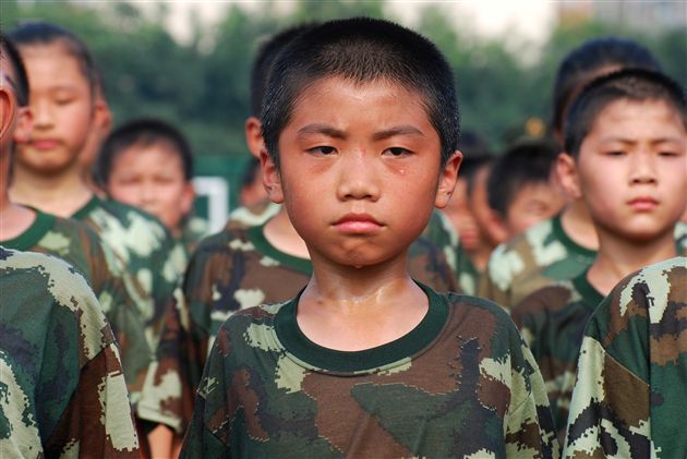 棠中外语学校2012届新生军训汇报表演7