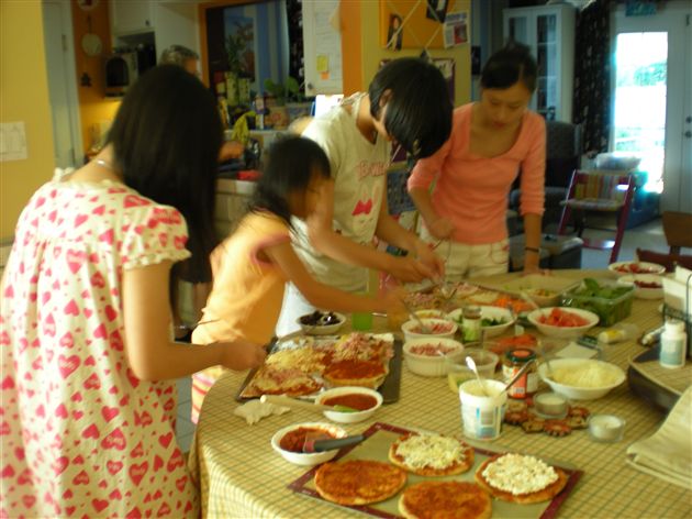 赴美——学做披萨