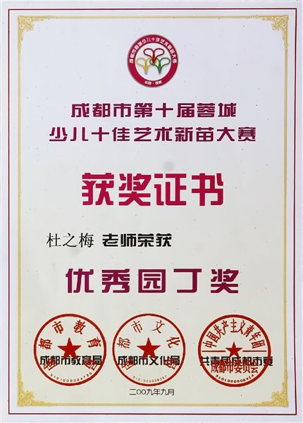 荣誉证书（一）