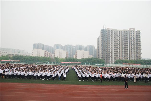 棠外全校师生举行安全疏散演练9