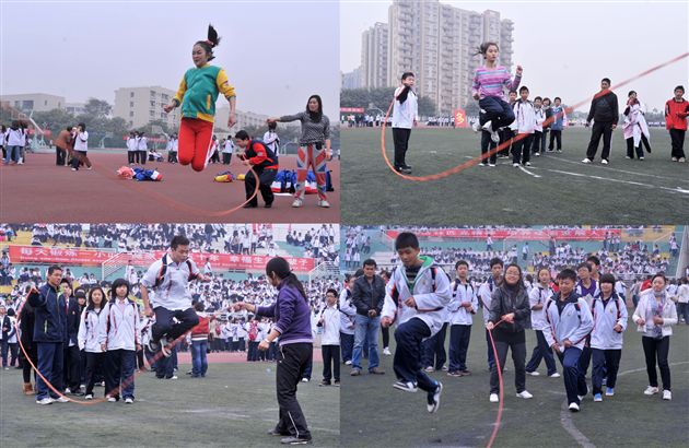 学生跳绳比赛    摄影：龚定元