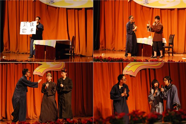 激情演绎 精彩人生————高二语文话剧表演</p><p>　　